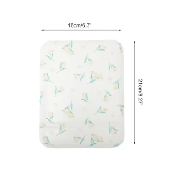 Unique Bargains Women Makeup Mirror for Travel Yellow 1 Pc image {1}