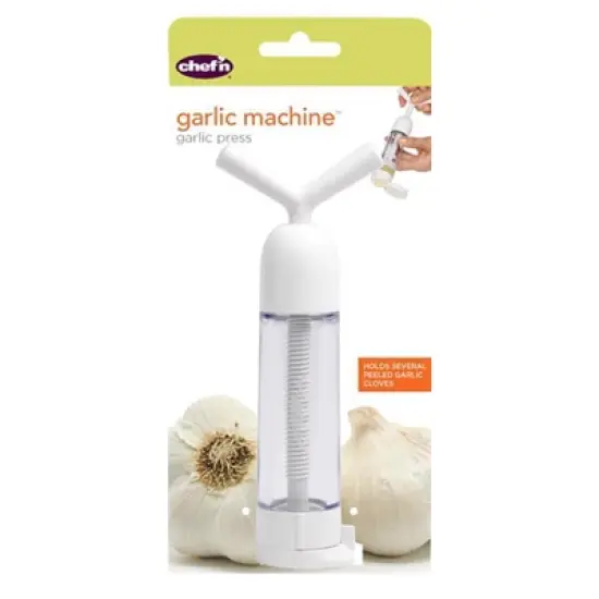 Chef'n White Plastic Garlic Machine image {1}