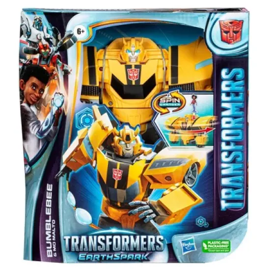 Transformers EarthSpark Spin Changer Bumblebee and Mo Malto image {1}