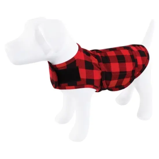 Luvable Friends Pet Thunder Anxiety Jacket, Buffalo Plaid image {4}