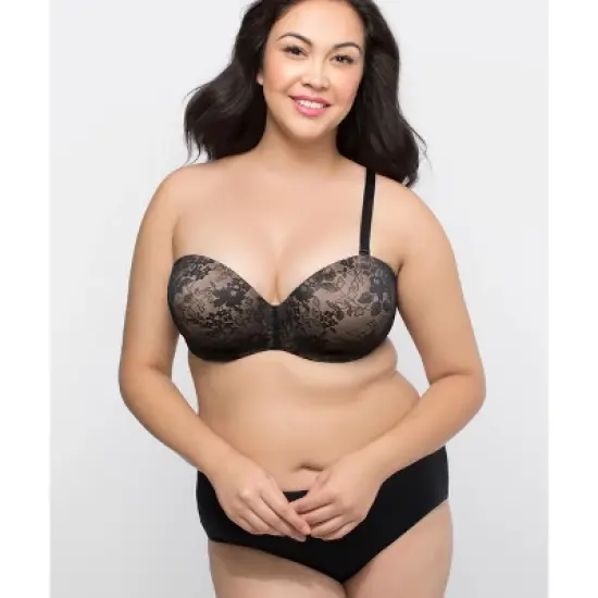 Curvy Couture Strapless Sensation Multi-way Push Up Bra image {9}