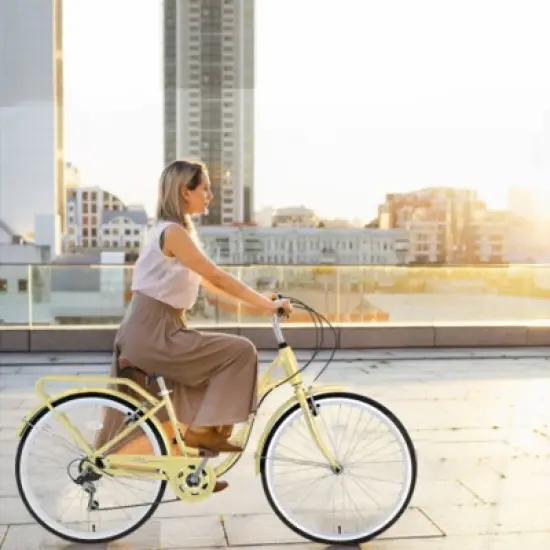 7 Speed, Steel Frame, Multiple Colors 24 Inch Ladies Bicycle image {10}