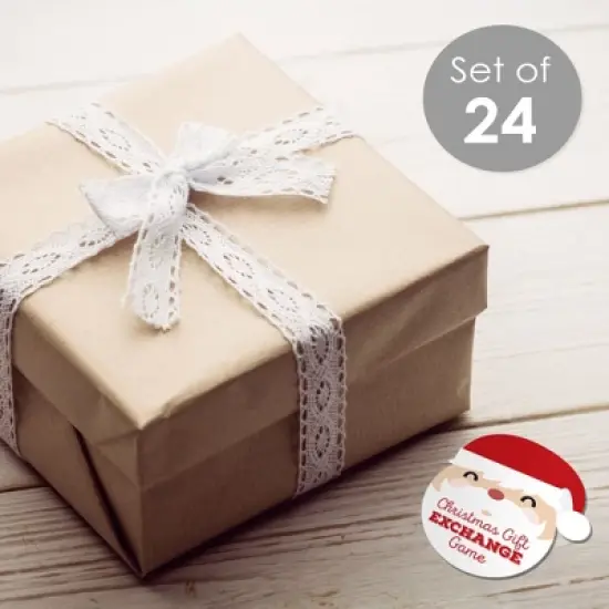 Big Dot of Happiness Jolly Santa Claus - Christmas Party Have or Have Not Cards - Christmas Gift Exchange Game - Set of 24 image {1}