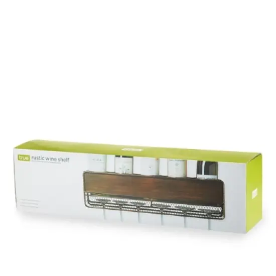 True Wall Mounted Wine Shelf & Stemware Rack, Wood image {5}