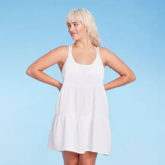 Women's Tiered Cover Up Mini Dress - Wild Fable&trade; image {2}