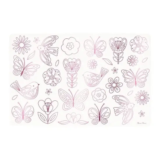 Meri Meri Butterflies & Flowers Coloring Placemats (Pack of 8) image {4}