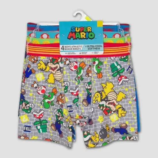 Boys' Super Mario 4pk Underwear image {1}