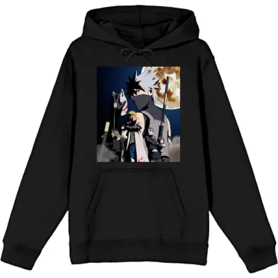 Naruto Shippuden Full Moon Hokage Clan Character Art Men's Black Sweatshirt image {3}