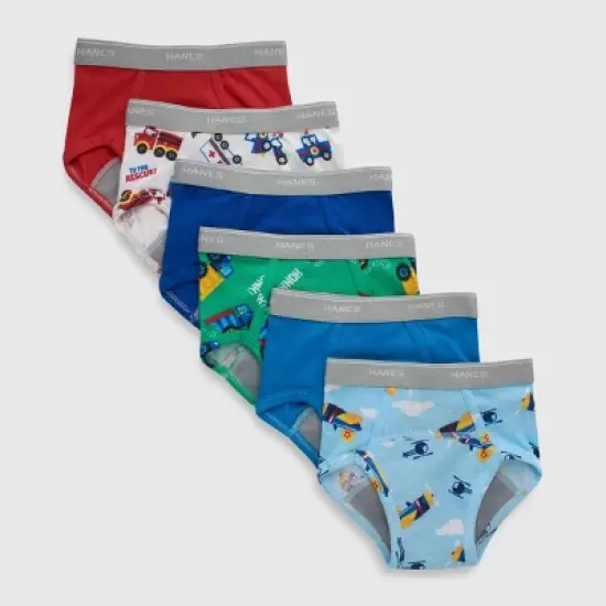 Hanes Toddler Boys' 6pk Briefs - Colors May Vary image {4}