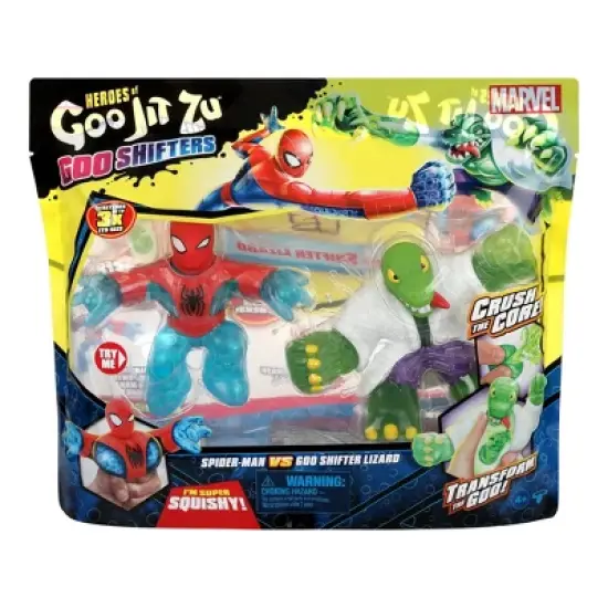 Heroes of Goo Jit Zu Marvel Spider-Man vs The Lizard Goo Shifter Hero Pack image {1}