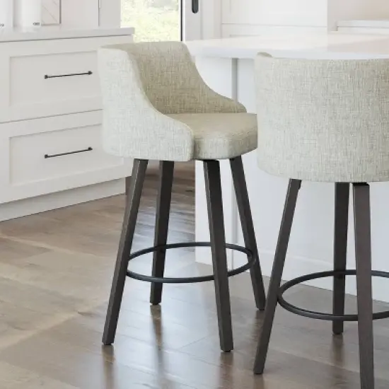 26.88" Ramon Swivel Counter Height Barstool - Amisco image {4}
