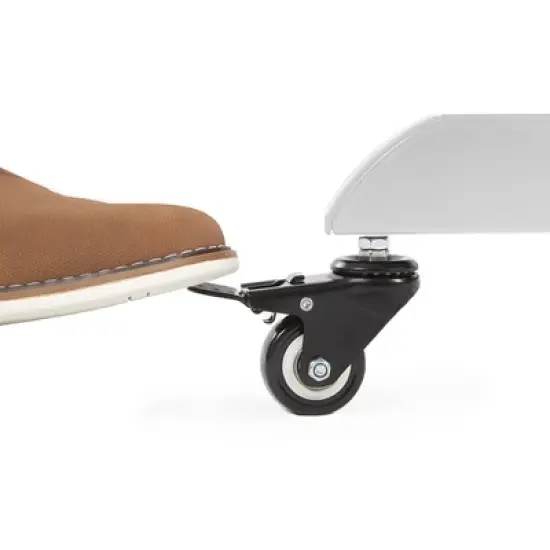 Cruizer Premier Electric Height Adjustable Mobile Podium with Keyboard Tray &ndash; White &ndash; Stand Steady image {8}