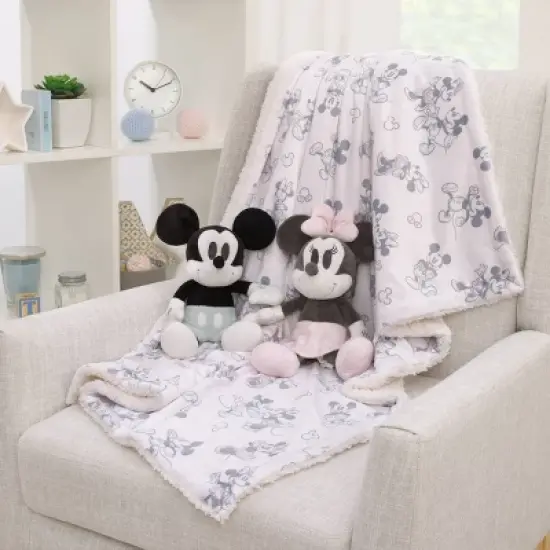 Disney Mickey & Minnie Plush Baby Blanket image {6}