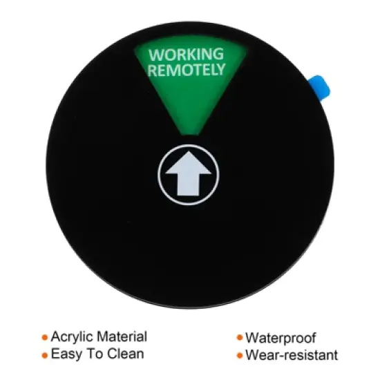 Unique Bargains 6 Options Acrylic Magnetic Adhesive Decor Home Business Privacy Sign image {3}