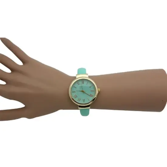 OLIVIA PRATT CLASSY STYLE TEAL BANGLE WATCH image {3}