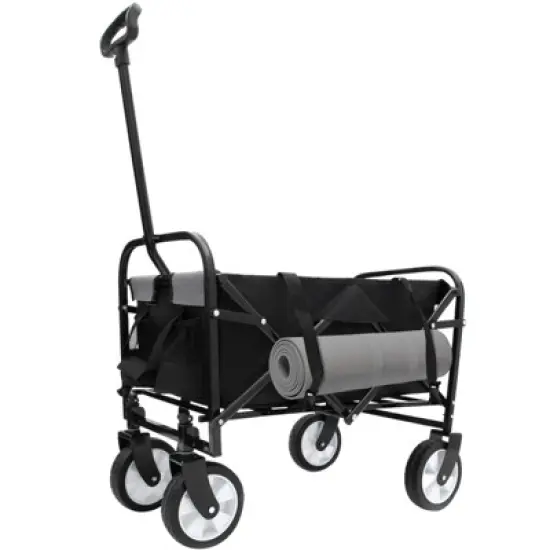 RISOKEYS Outdoor Collapsible Wagon Cart with 3-Piece Waterproof Liners and All-Terrain 360&deg; Wheels,Foldable Utility Cart for Beach,Camping image {17}