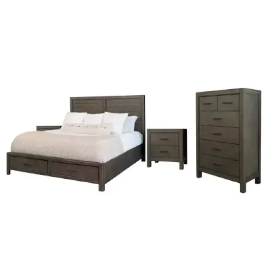 4pc Alix Bedroom Set Gray - Abbyson Living image {9}