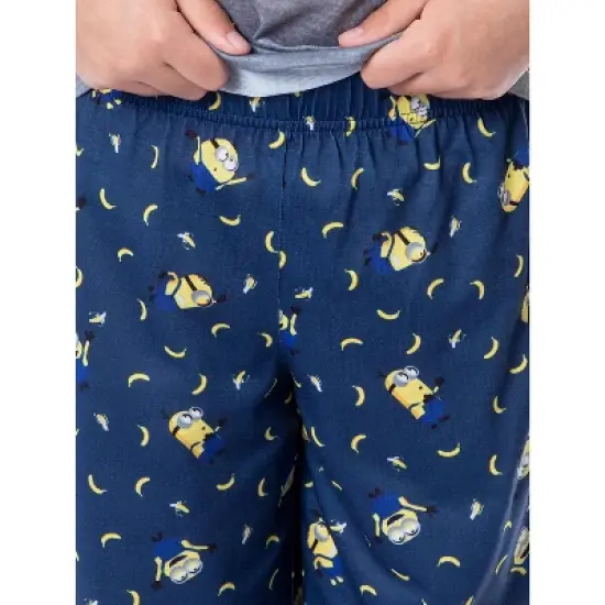 Despicable Me Boys' Minions Sorry I Was Hungry Raglan Sleep Pajama Set Multicolored image {3}