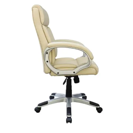 Modern Mid Back Executive Chair Ivory - Boss Office Products image {2}