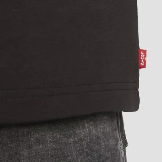 Levi's&reg; Boys' Short Sleeve Batwing Logo Graphic T-Shirt - Black image {7}