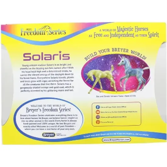 Breyer Freedom Series Unicorn Solaris 1:12 Scale Model Horse image {2}