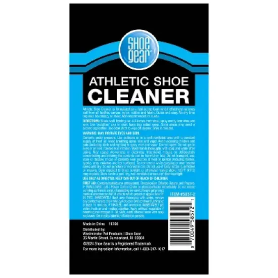 Shoe Gear Shoe Cleaner Spray - Clear 5.4oz: Liquid Shoe Accessories, 6" Length, 2.13" Width image {2}