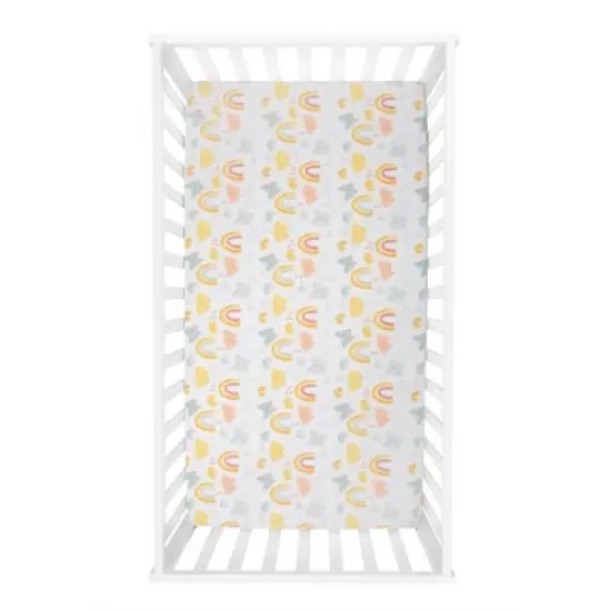Sammy & Lou Butterflies and Sunshine Microfiber Crib Sheet - 2pk image {3}