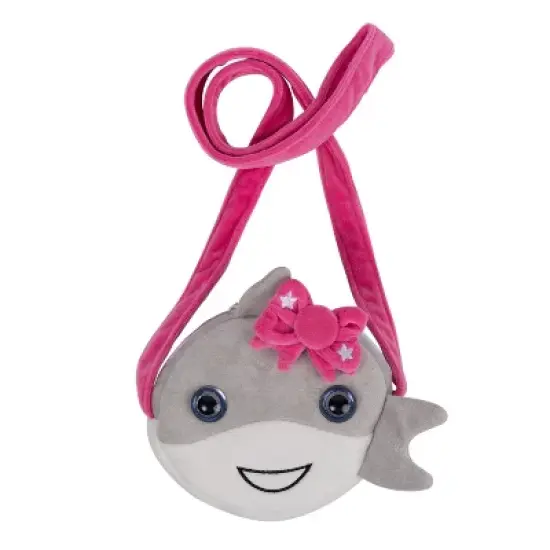 Adora Be Bright Purse for Little Girls - Stuffed Animal Shark Design - Eyes Light Up image {4}