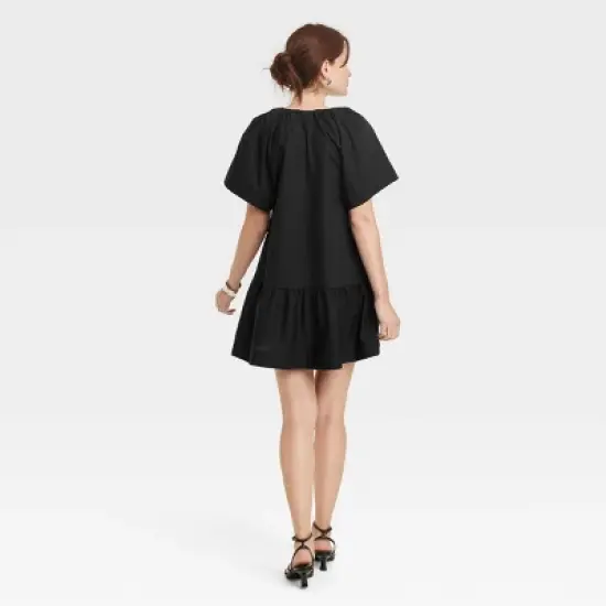 Women's Flutter Short Sleeve Mini Shift Dress - A New Day&trade; image {1}