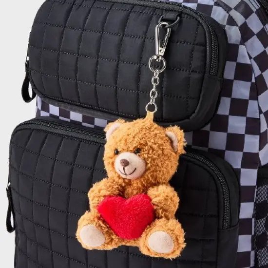 Girls' Teddy Bear Bag Charm - art class&trade; Brown image {2}