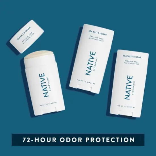 Native Sea Salt & Cedar Deodorant for Men - 2.65oz image {5}