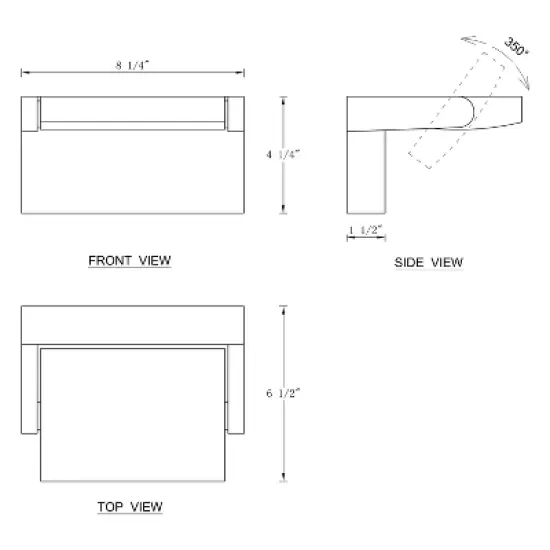 C Cattleya Black Aluminum LED Indoor Outdoor Wall Light with Rotatable Light Direction image {6}