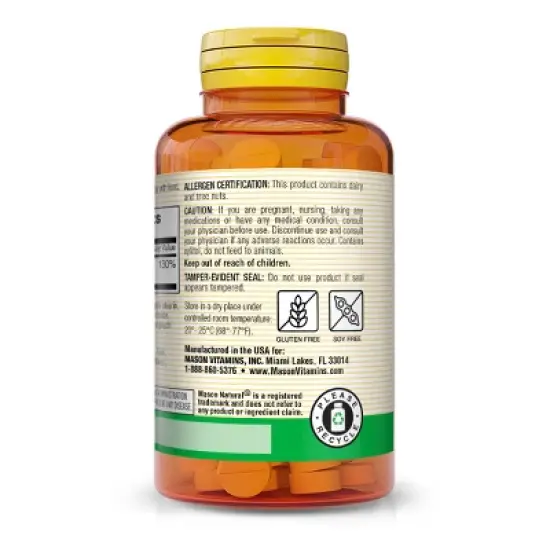Mason Natural D3 25mcg 1000IU Chewable Tablets - 50ct image {2}