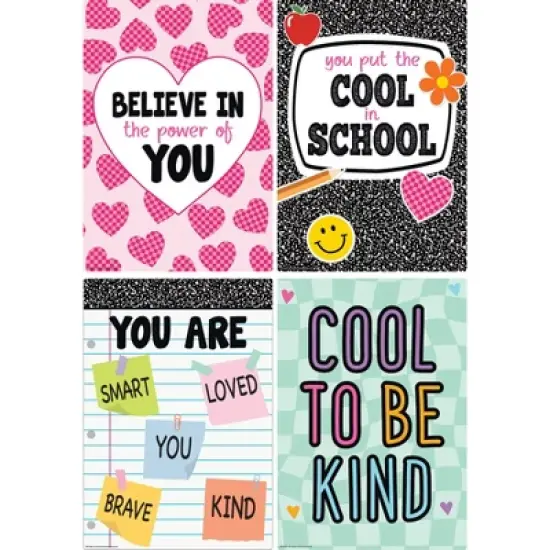 Teacher Created Resources&reg; Cool for School Positive Sayings Small Poster Pack, 12 Posters image {2}