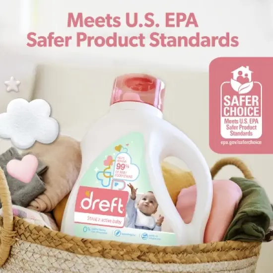 Dreft Stage 2: Active Baby Liquid Laundry Detergent image {14}