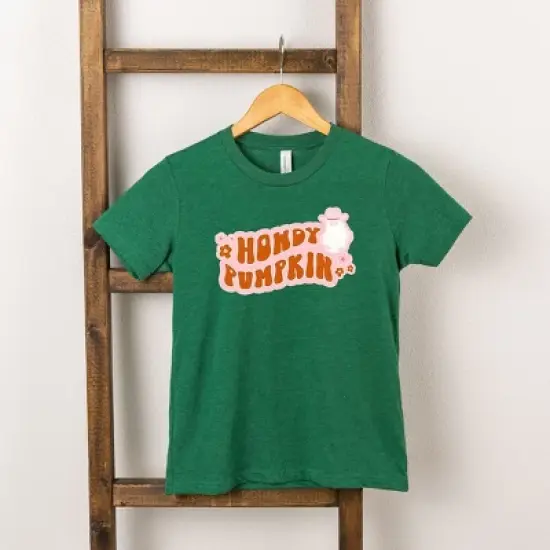The Juniper Shop Howdy Pumpkin Ghost Kids Short Sleeve Tee image {5}