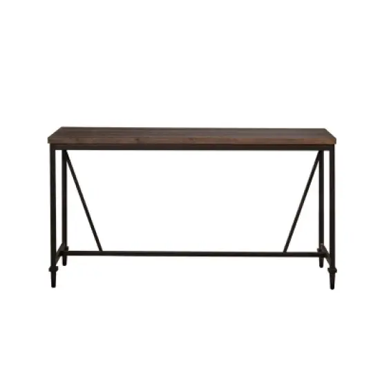 Trevino Counter Height Dining Table Brown/Copper Metal - Hillsdale Furniture image {1}