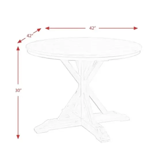 Keaton Round Standard Height Dining Table Beach - Picket House Furnishings image {6}