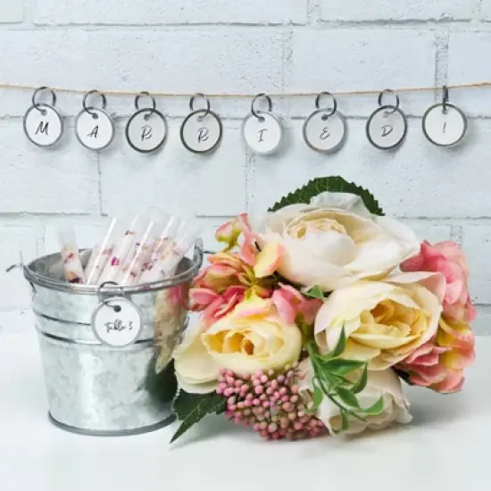 Avery Metal Rim Key Tags 6-Pack, 1-1/4" Diameter Tag, Metal Split Ring, White, 300 Tags Total (13128) image {6}