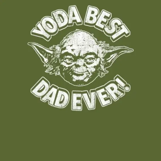 Men's Star Wars Father's Day Yoda Best Dad Ever T-Shirt image {1}