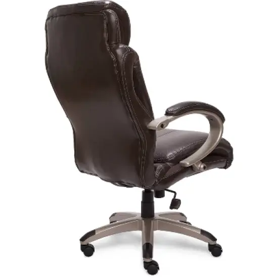 AIR Health & Wellness Big & Tall Executive Chair Brown Leather - Serta image {5}