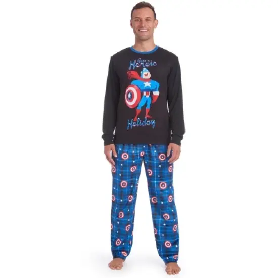 Marvel Spider-Man,Avengers Christmas Adult Pajama Shirt and Pants Sleep Set  image {1}