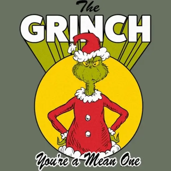 Women's Dr. Seuss Christmas Grinch You're a Mean One T-Shirt image {1}