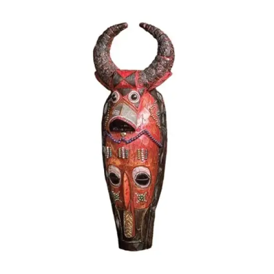 Design Toscano Masks of the Congo Wall Sculptures: Cape Buffalo image {1}