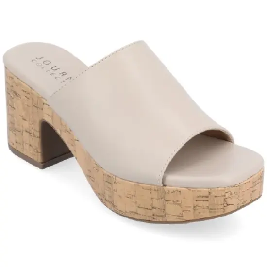 Journee Collection Womens Astter Tru Comfort Foam Slip On Platform Open Toe Sandals image {10}