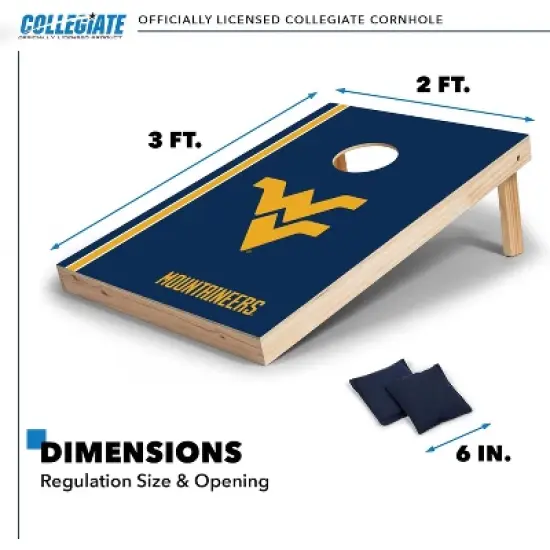 NCAA West Virginia Mountaineers 2'x3' Wood Cornhole Set image {5}