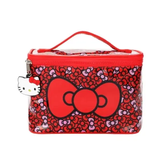 Hello Kitty Bows Clear Plastic Printed Cosmetic Case image {7}