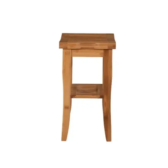 Bracken Bamboo Stool Natural - Linon image {2}