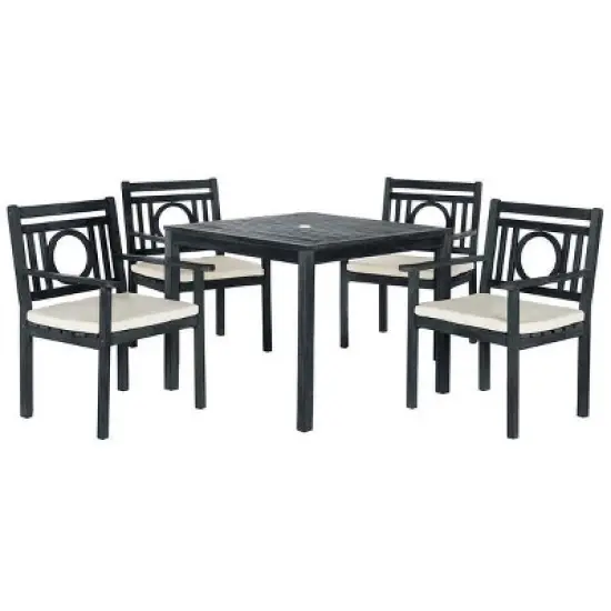 Montclair 5 Pc Dining Set - Outdoor - PAT6721 - Safavieh image {5}