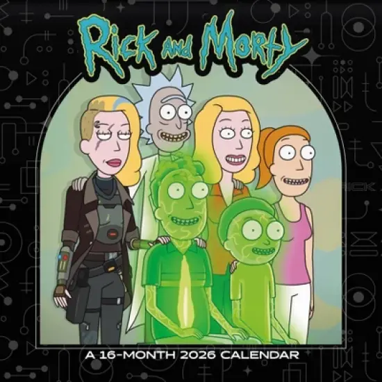 Trends International 2026 Rick and Morty 12"x12" Wall Calendar image {6}